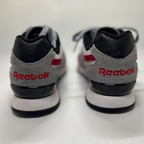 Reebok Classic Leather Gray Red Sneakers Men’s 9 - Picture 6 of 11